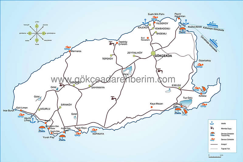 Gökçeada Map